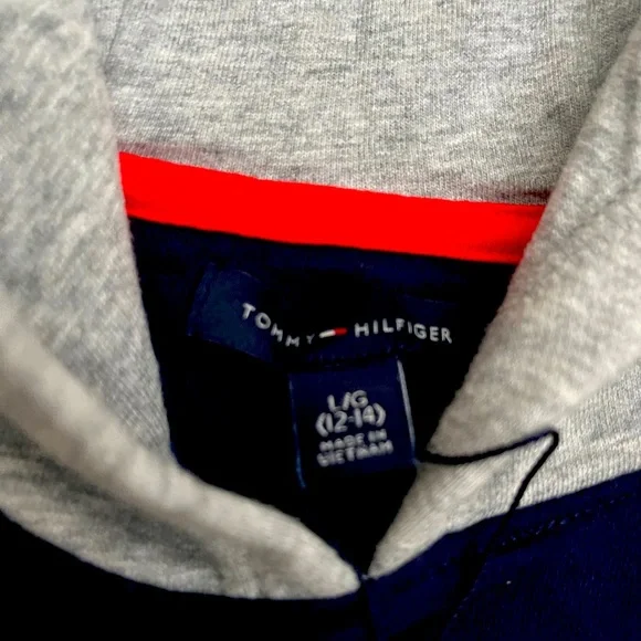 Tommy Hilfiger color-block hoodie for boys size L - Picture 6 of 9
